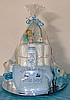 Boy's Christening 3 Tier Diaper Cake